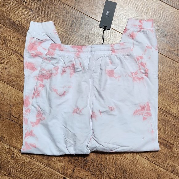 SILVER Women's Pink Fleece Lined Tie-Dye Joggers - NEW NWT - Picture 7 of 7